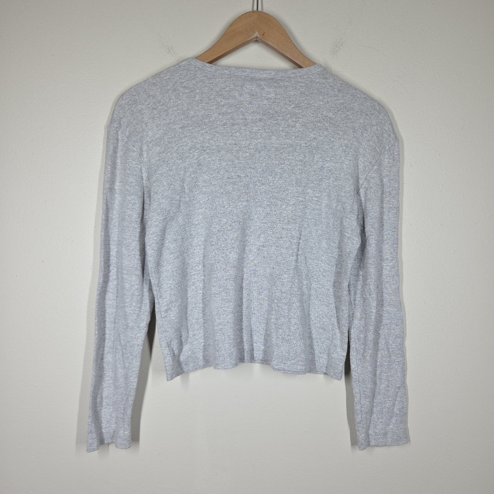 Vtg Y2K Carolina Blues Embroidered Spellout Long Sleeve Ribbed Crop Baby Tee Sml - Picture 5 of 8